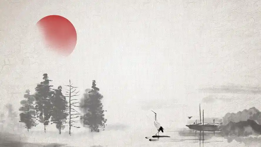 语文古风高清ppt背景图片