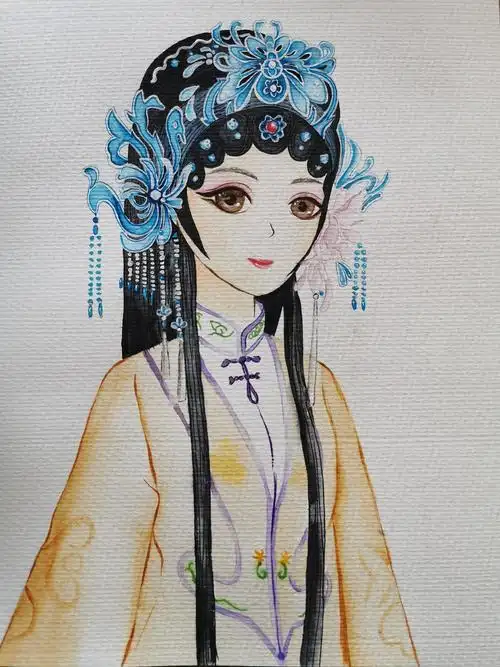 水彩 京剧|纯艺术|绘画|陆冉染 - 原创作品 - 站酷 (zcool)