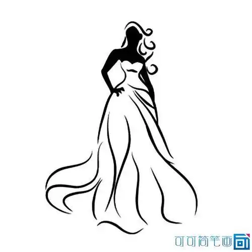 笔画晚礼服美图裙子简笔画儿童简笔画服饰画法裙子鞋子等带你美出天际