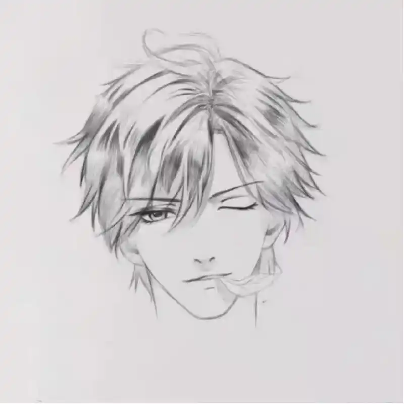 童鞋们,今天大鹏教育老师要给你们带来一期素描动漫男生手绘教程 1