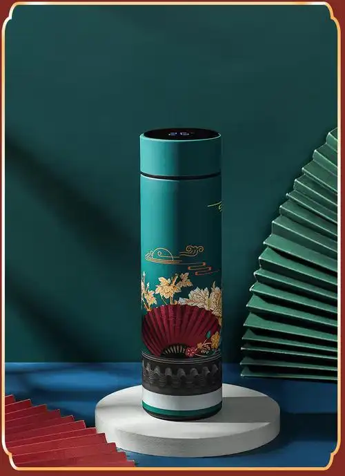 (amx)中国风复古保温杯ins风国潮男女学生不锈钢文艺杯创意刻字水杯子