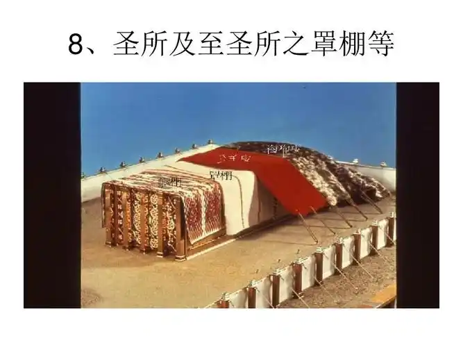 会幕配图 出埃及记26 8,圣所及至圣所之罩棚等