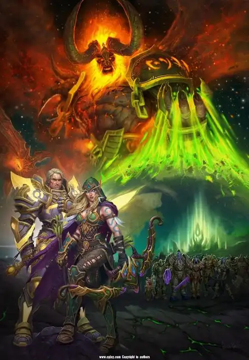 炉石传说传说级英雄原画