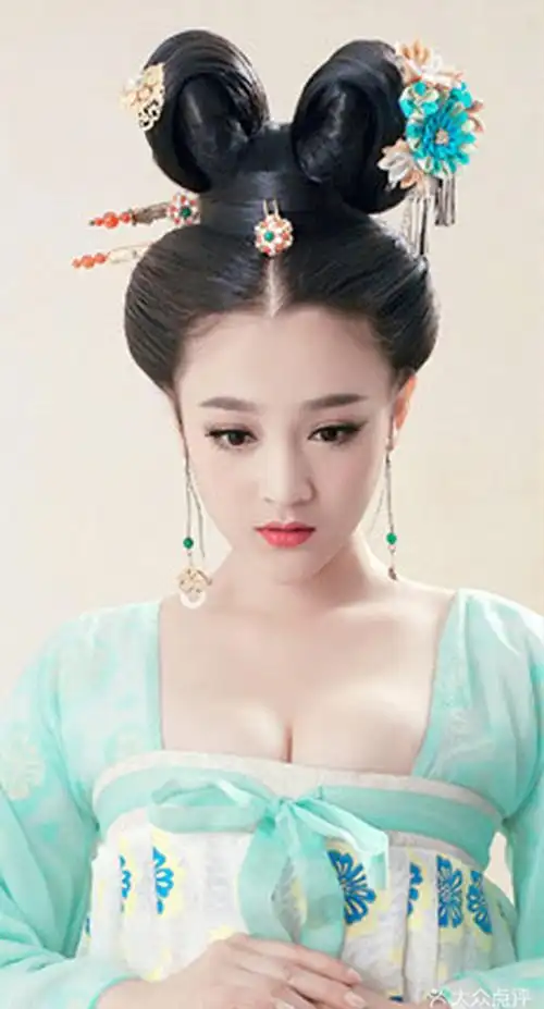 唐朝侍女假发造型双头发髻cos影视影楼仙女武媚娘青云志万用发包