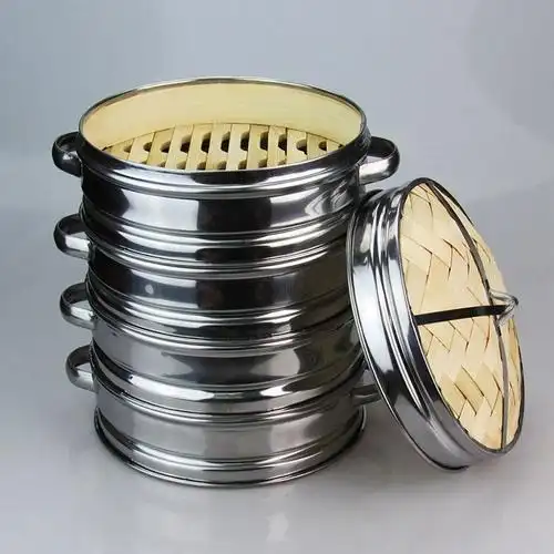 蒸锅蒸糯米饭的蒸笼木桶 家用小套装迷你笼屉电锅小型宿舍盖子蒸_不