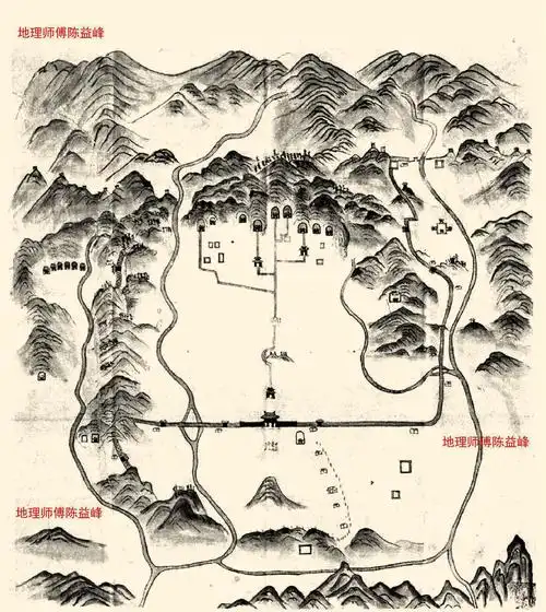 定陵妃园寝相度过程和风水说贴