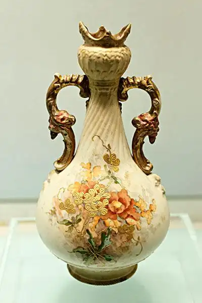 古董,陶瓷,彩绘,瓶子,英国