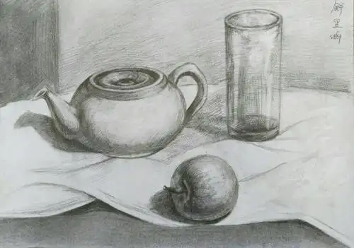 10.27大顺美术学校城南初中素描班学生作品