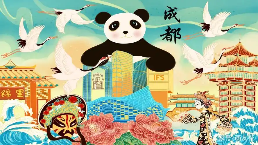 国潮插画海报设计|中国风城市系列