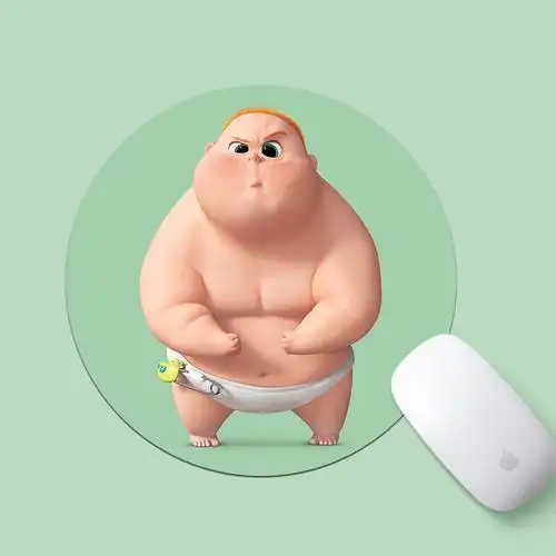 趣味卡通可爱爱小胖子定制笔记本电脑键盘办公游戏鼠标垫