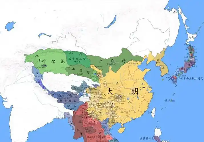 看历史地图,西藏是归于明朝版图的,还有个乌斯藏机构.