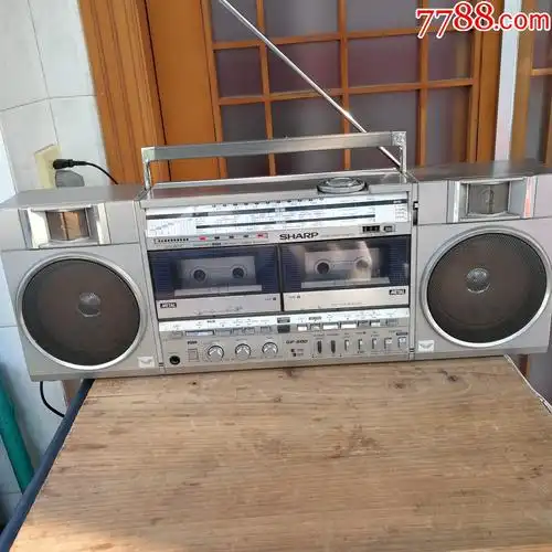 夏普gf-500z双卡收录机_三用机/两用机_见喜杂物店【7788收藏__收藏