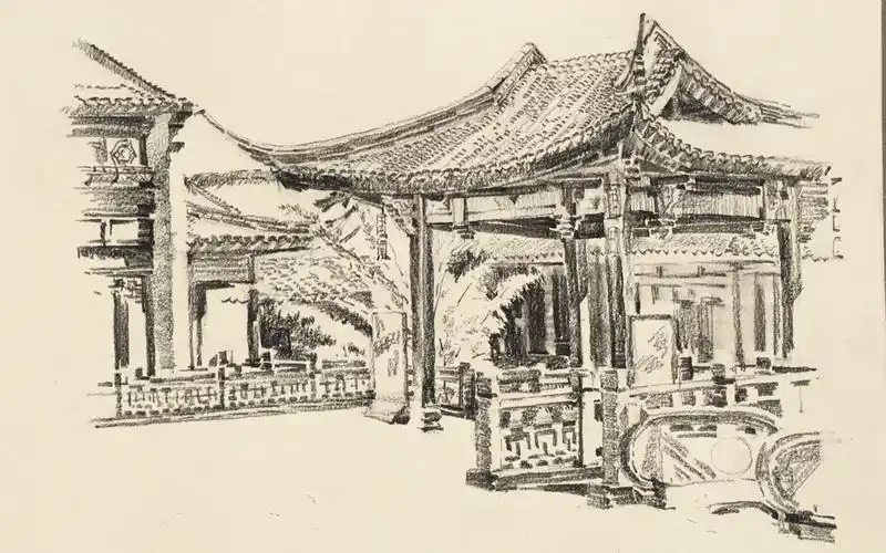 专业的风景素描写生系列之