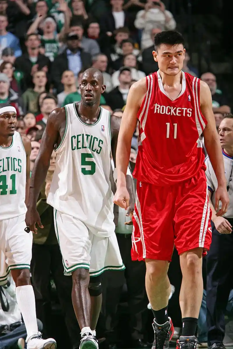 几张图告诉你姚明有多高!