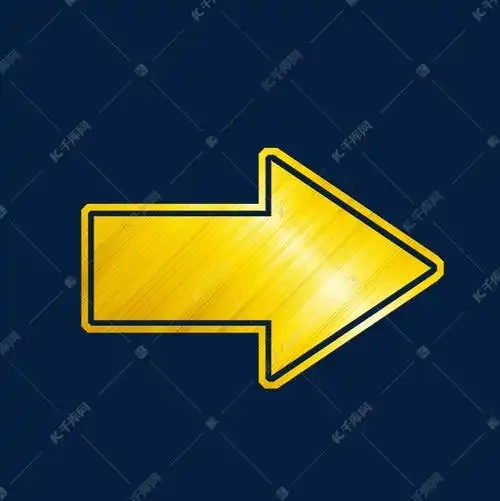 边框纹理金色箭头金属边框