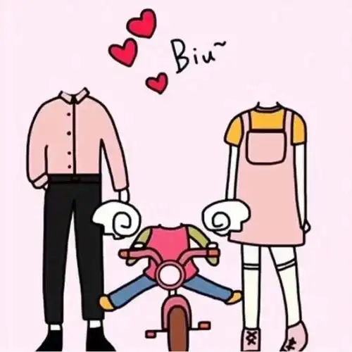 情侣头像抠图素材 卡通情侣抠图素材头像抠图素材(5)