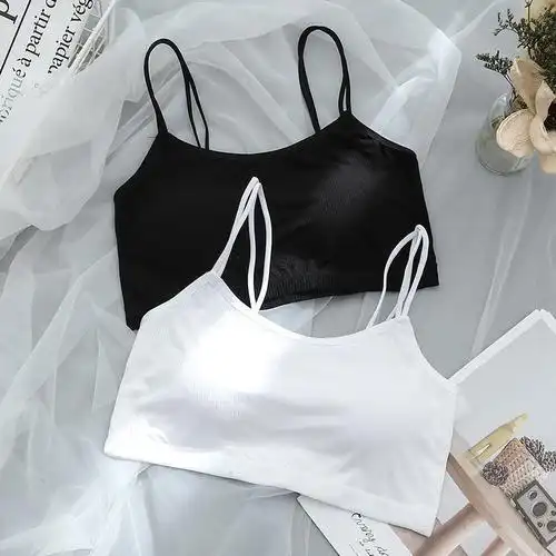 少女文胸罩学生小背心发育期初中生高中生内穿青春期女孩抹胸内衣