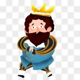 国王头像元素pngpsd卡通猩猩国王图片[png手绘卡通外国皇帝素材pngai