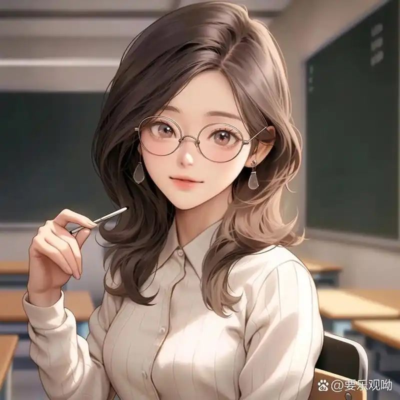 女教师工作头像来啦 这大概是我的梦中情师吧