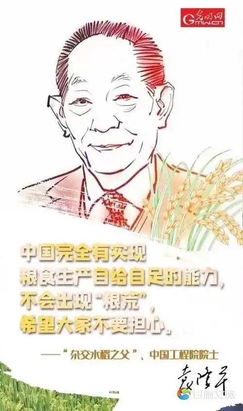 今天开始向金灿灿的粮仓鞠躬 ——写给带着梦的种子走向远方的袁隆平