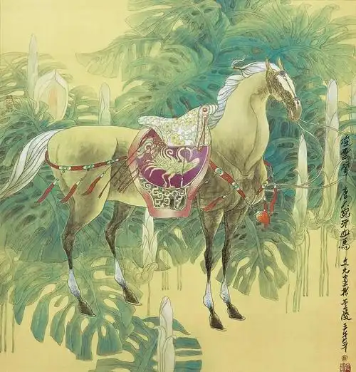 这么多年来我一直以工笔鞍马画创作上寻找艺术的突破口,挖掘传统,跳出