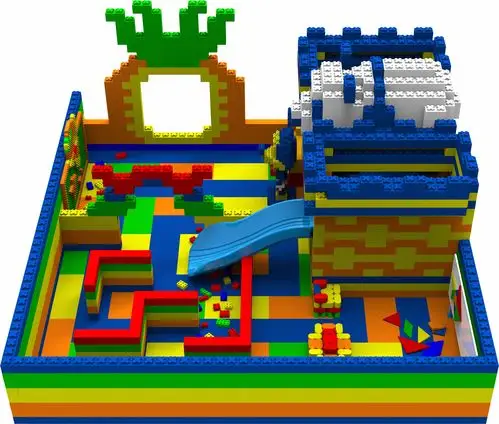 幼儿园大型epp智力方块积木乐高拼搭组合玩具储物柜儿童椅游乐园