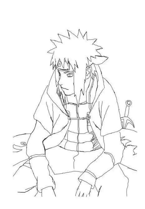 第四代火影忍者简笔画