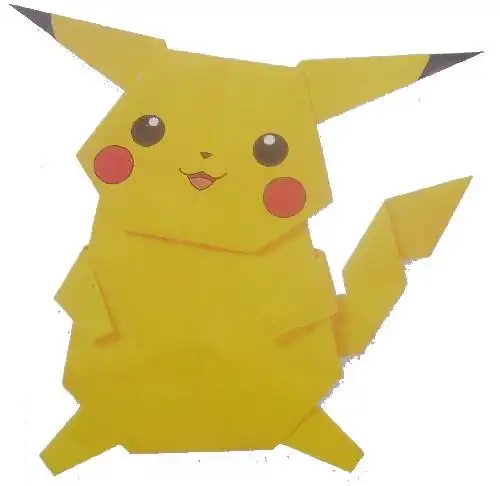 教你折可爱的宠物小精灵——皮卡丘