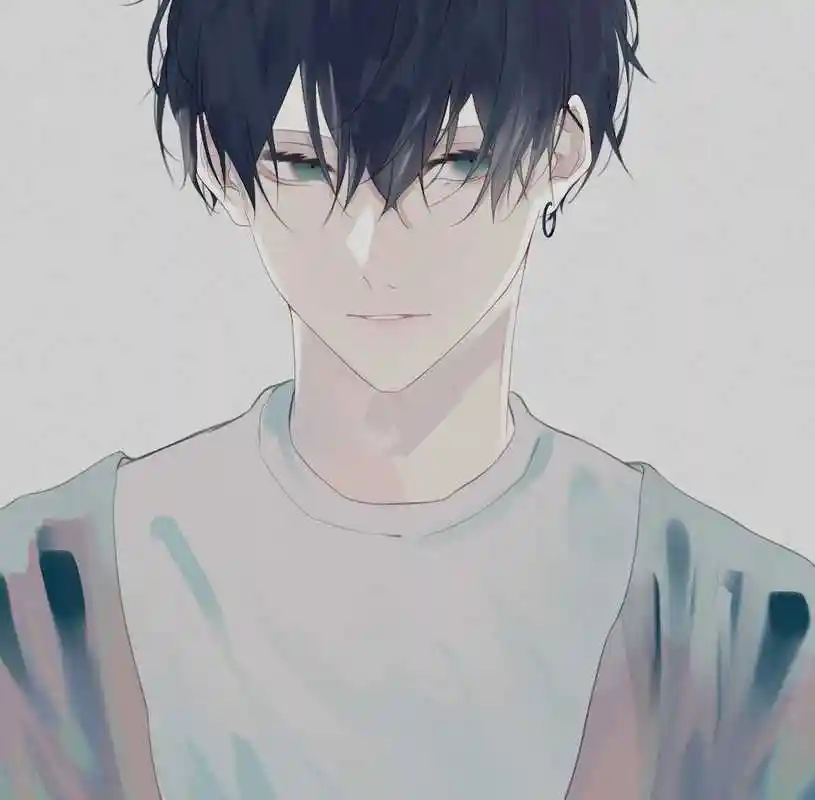 冷峻的面庞,桀骜不驯的眼神,一组冷色调的痞帅少年动漫头像