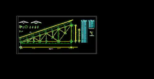 24米跨三角型钢屋架结构详图