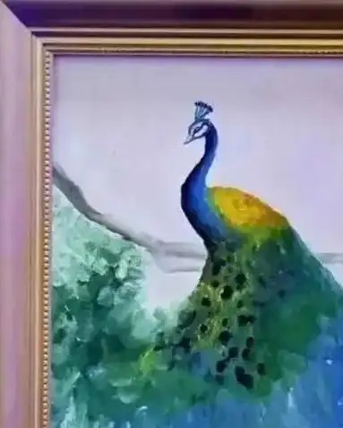 网友扒出王诗龄9岁时画的孔雀能卖10万高价引热议