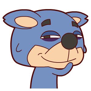 卡通gif蓝色gif坏笑gif捂嘴gif