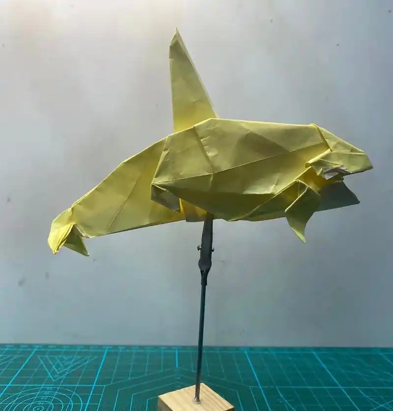 海豚.#折纸 #手工制作 #艺术 #动手能力 #创意手工 - 抖音