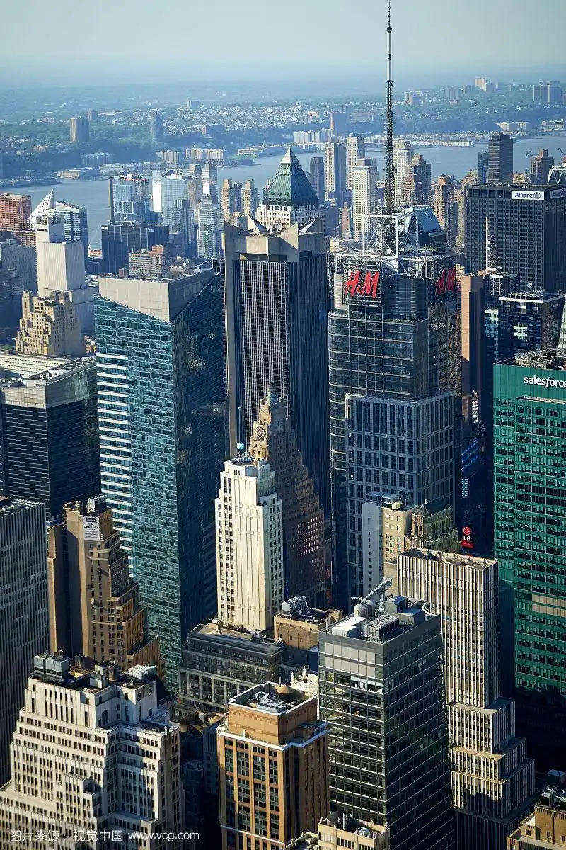 俯視纽约高楼