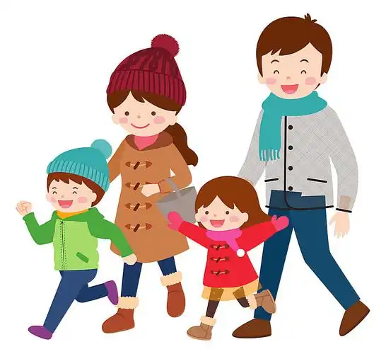 卡通人物生活图片