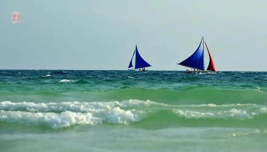 【大海与风帆摄影图片】菲律宾长滩岛海边风光摄影_太平洋电脑网摄影