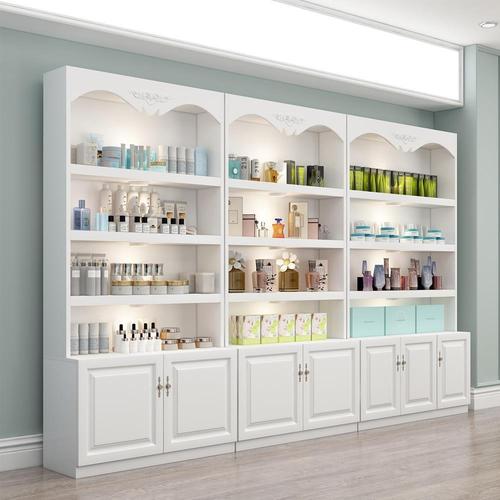 美容院美甲店展柜欧式自由组合货柜产品展示柜陈列:展示柜子商用院