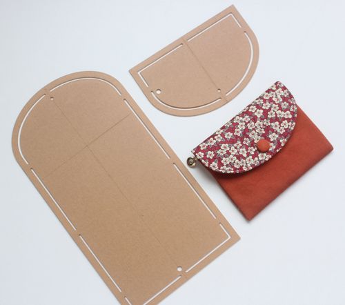 shenju 卡包 拉链收纳小包 手工diy压克力模板 裁剪抠图模板 免剪