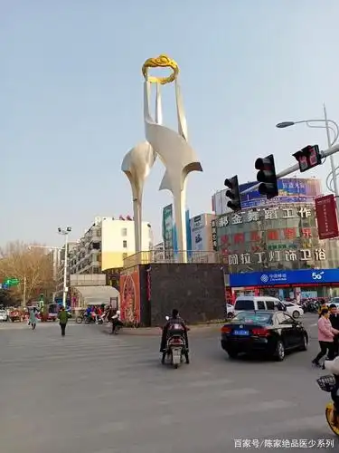 大灵宝的三仙鹤地标建筑!