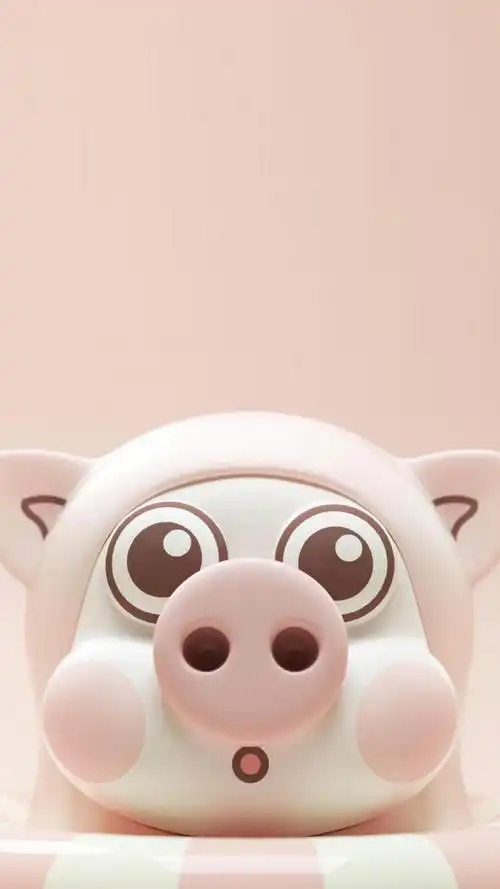 可爱的卡通猪俏皮呆萌写真,高清图片,手机锁屏桌面-壁纸族