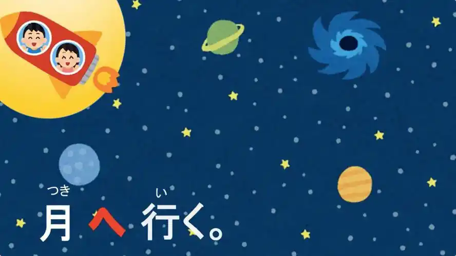 高考日语助词ヘからまでより例句图片素材