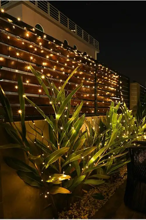 太阳能户外庭院灯防水灯串led彩灯家用室外阳台装饰花园布置灯带许愿