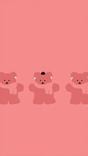 小熊软糖壁纸~手机壁纸/少女心壁纸/锁屏壁纸/可爱壁纸/卡通壁纸/无