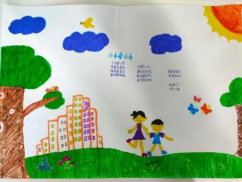 手握七彩画笔 绘出灿烂童年——记阿市二小新童谣绘画活动