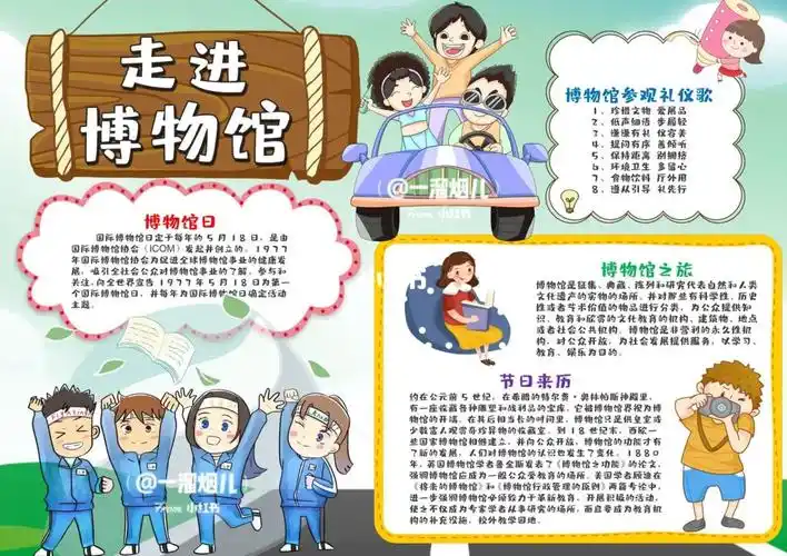 走进博物馆电子小报