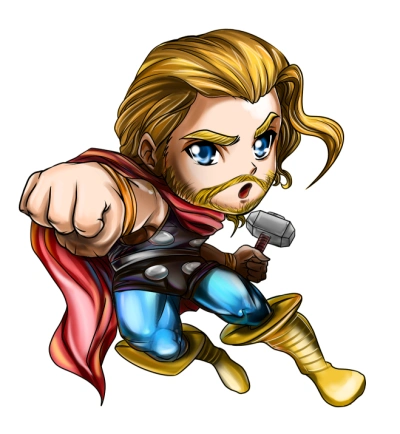 雷神 美国队长 超人 蜘蛛侠钢铁侠 q版 萌