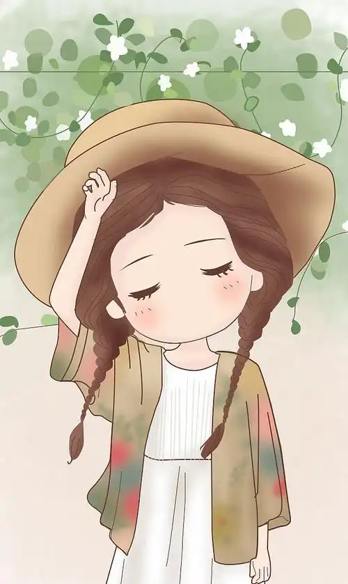 卡通可爱小女孩