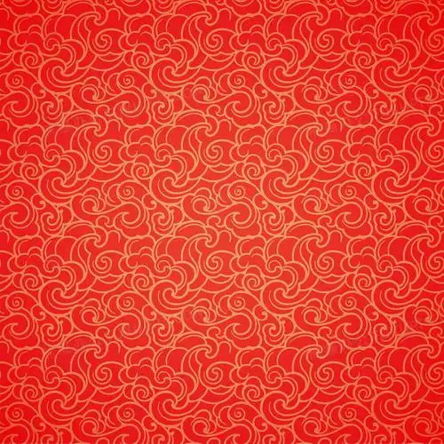 金红色祥云底纹背景