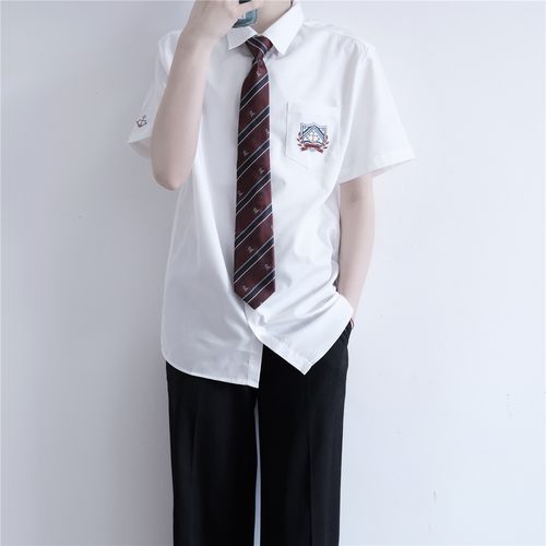 原创男款短袖衬衫jkdk制服正版男生衬衣jk