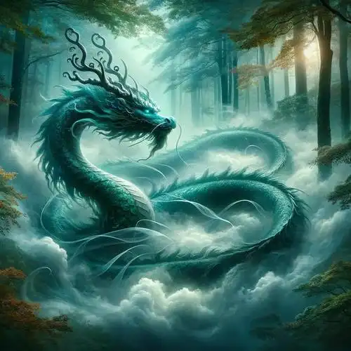 这款头像,以青龙为载体,它不仅仅是一个简单的标志,更是一首英勇的